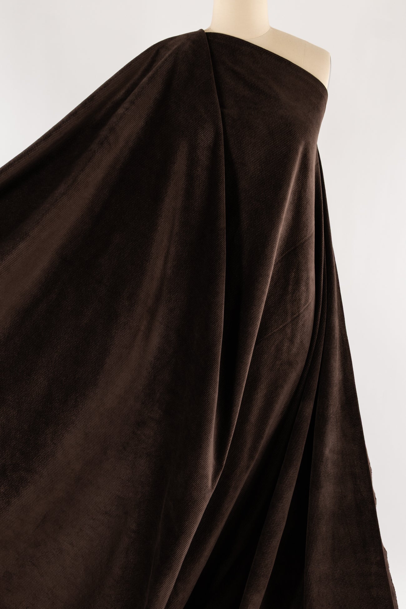 Pecan Cotton Stretch Corduroy Woven