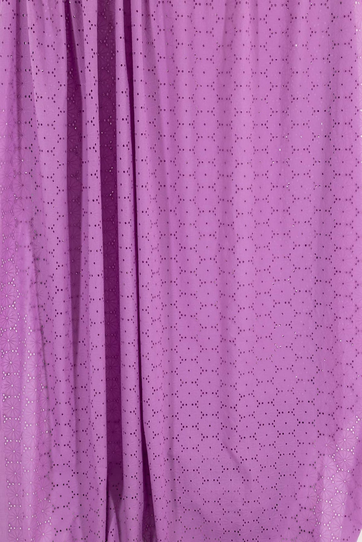 Peony Pink Cotton Eyelet Woven - ENDCUT