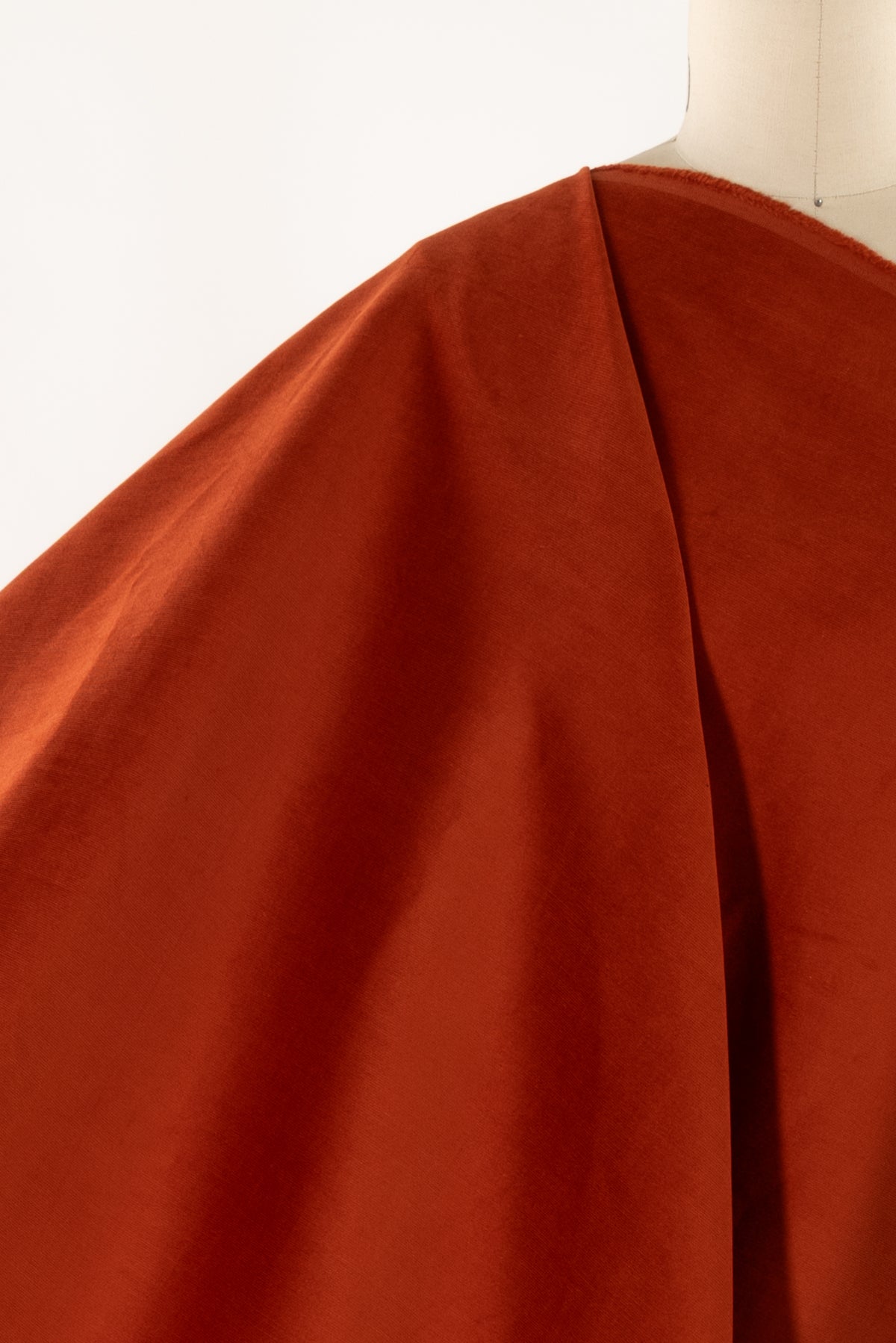 Persimmon Stretch Cotton Corduroy Woven