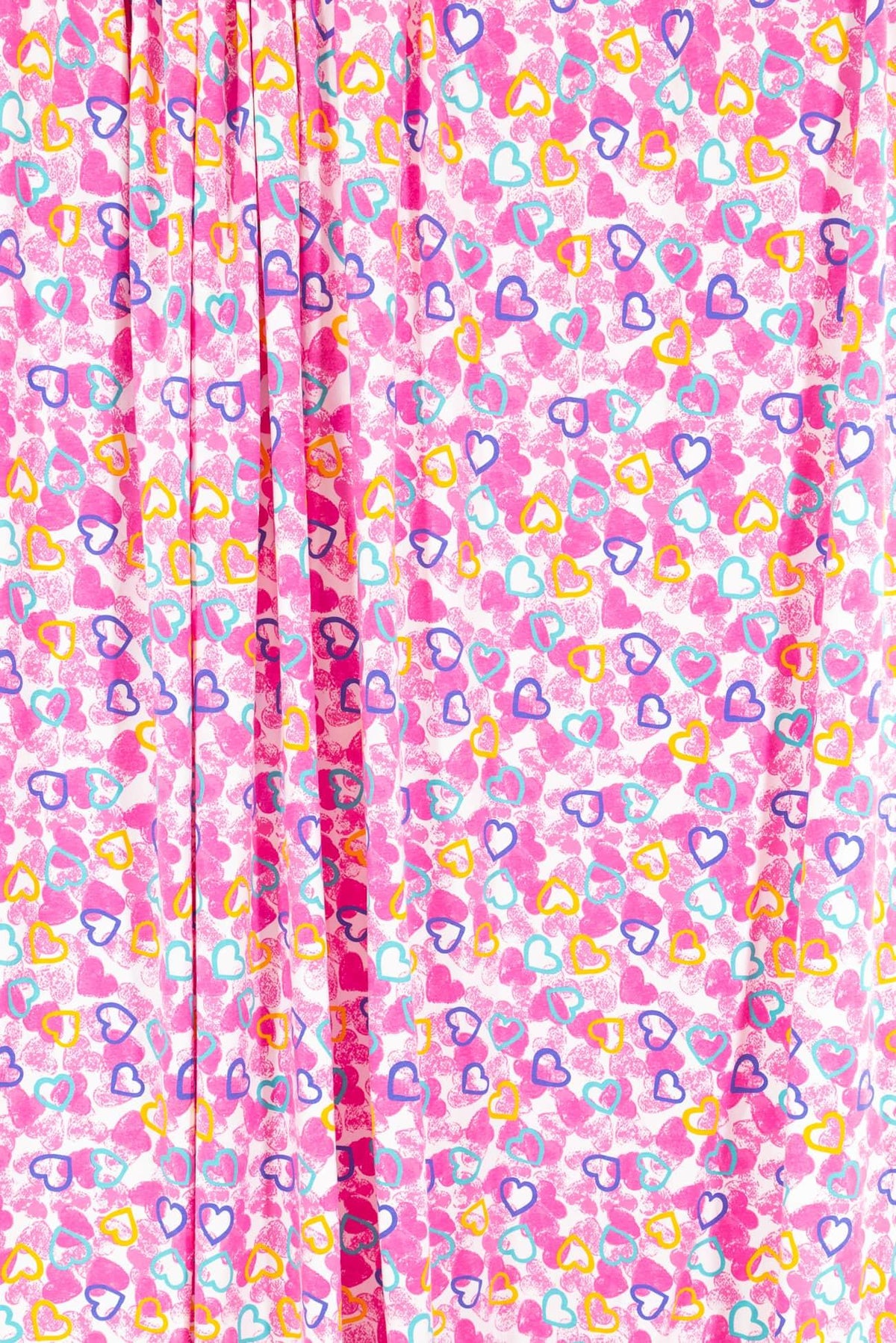Pink Candy Hearts USA Cotton Knit