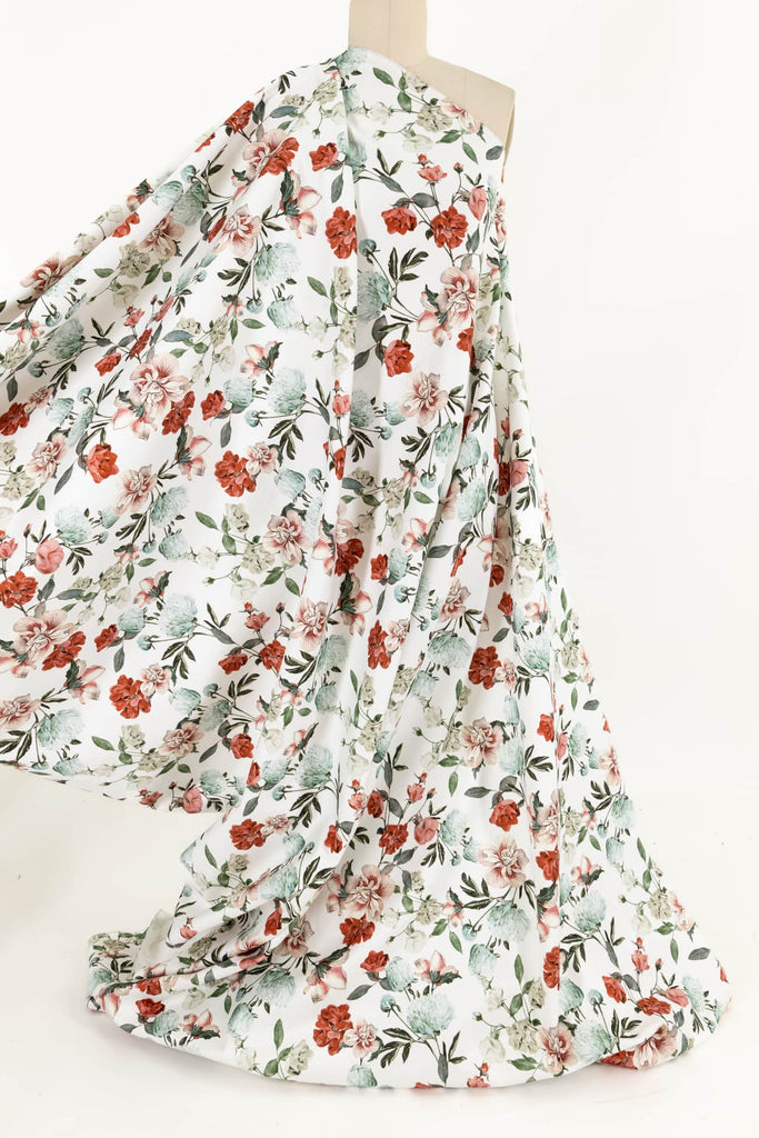 Pink Carnation Stretch Cotton Woven - Marcy Tilton Fabrics