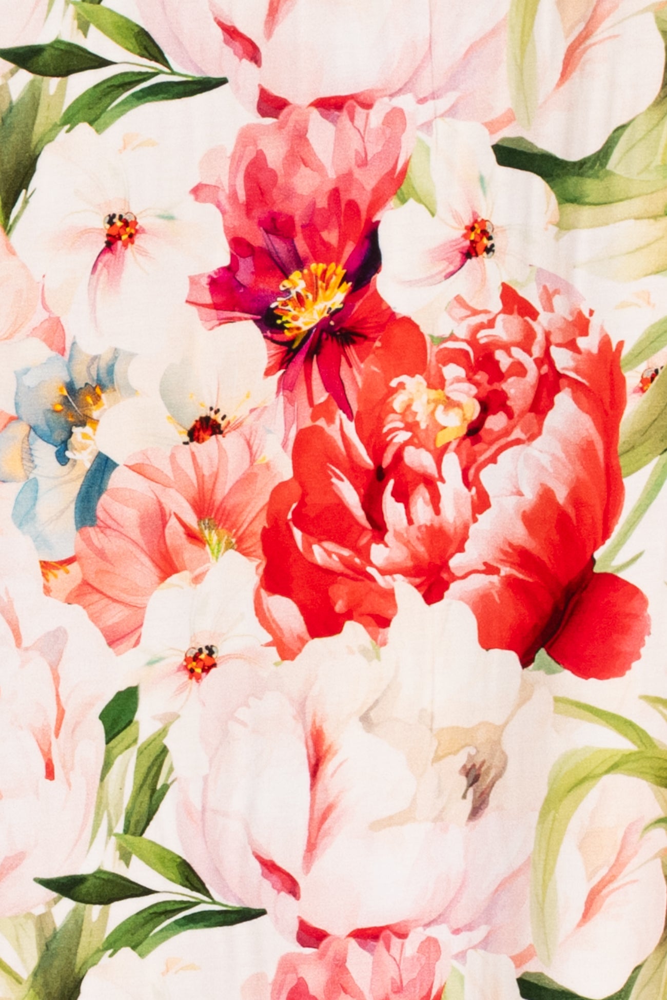 Pink Peonies Danish Viscose Knit