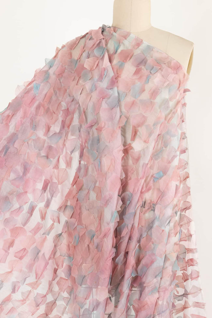 Dusty Rose Petals Silk Organza Woven - Marcy Tilton Fabrics