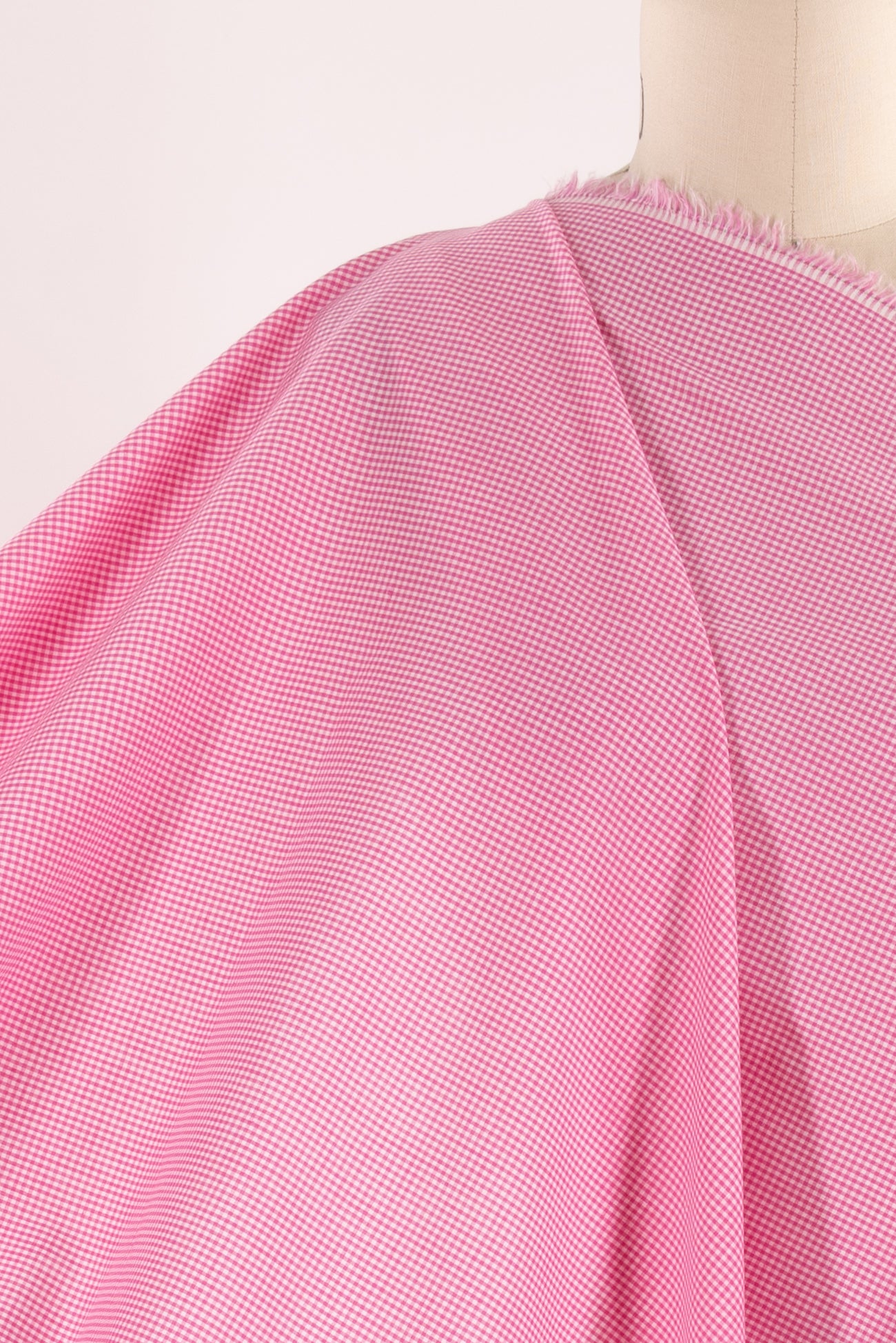 Pinky Cotton Gingham Woven