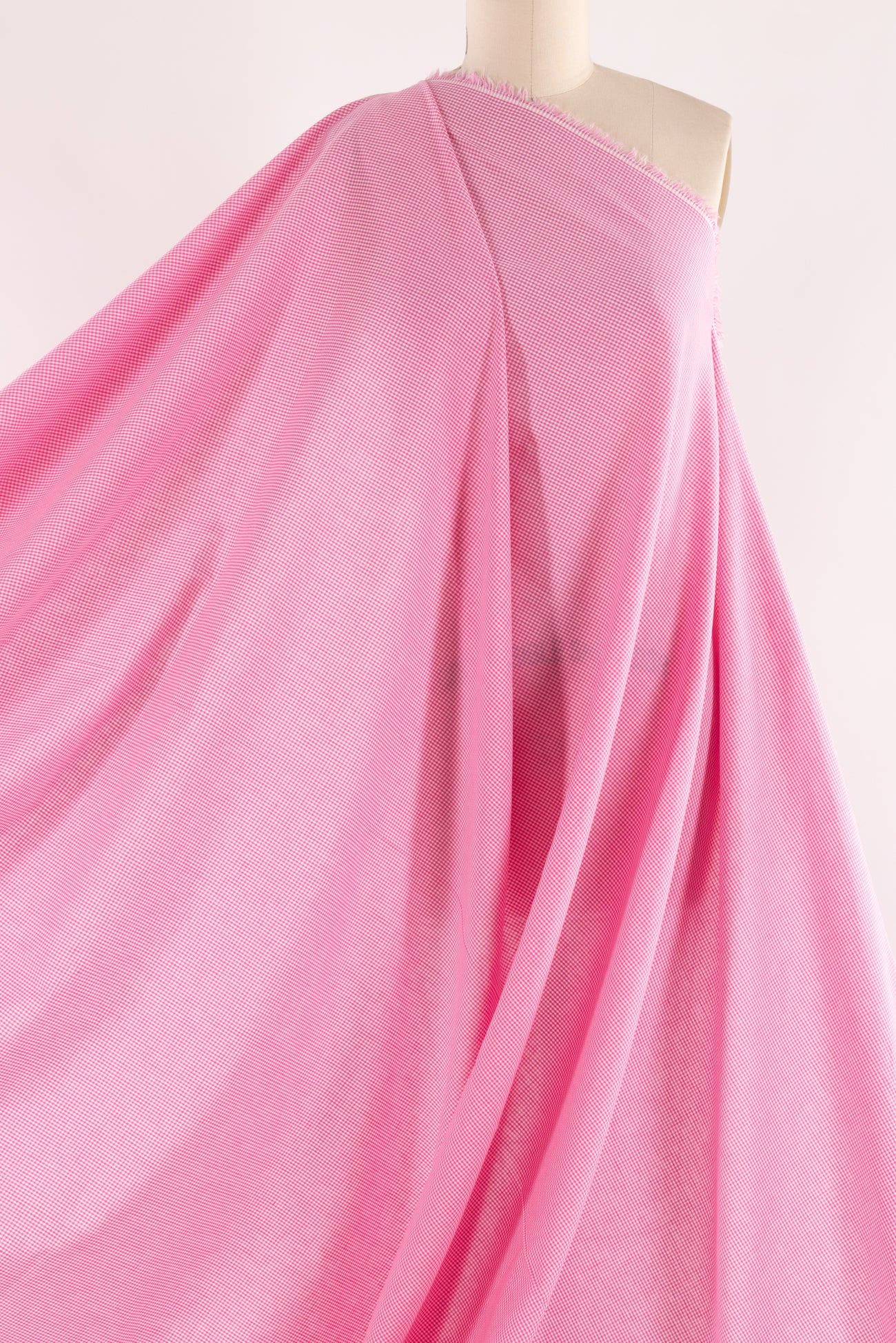 Pinky Cotton Gingham Woven