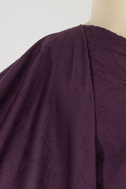 Plum Crinkle Cotton Woven
