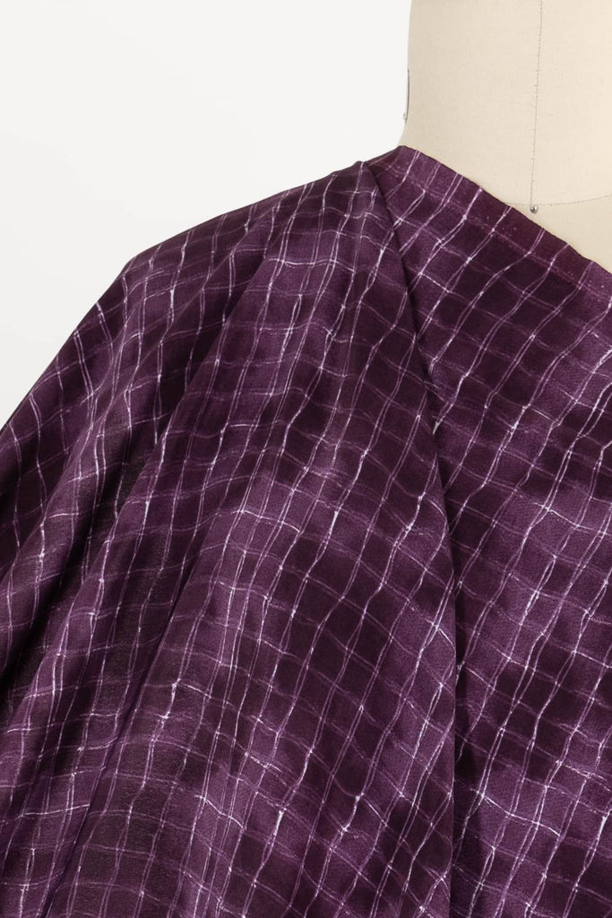 Plummy Checks Rayon Woven - Marcy Tilton Fabrics