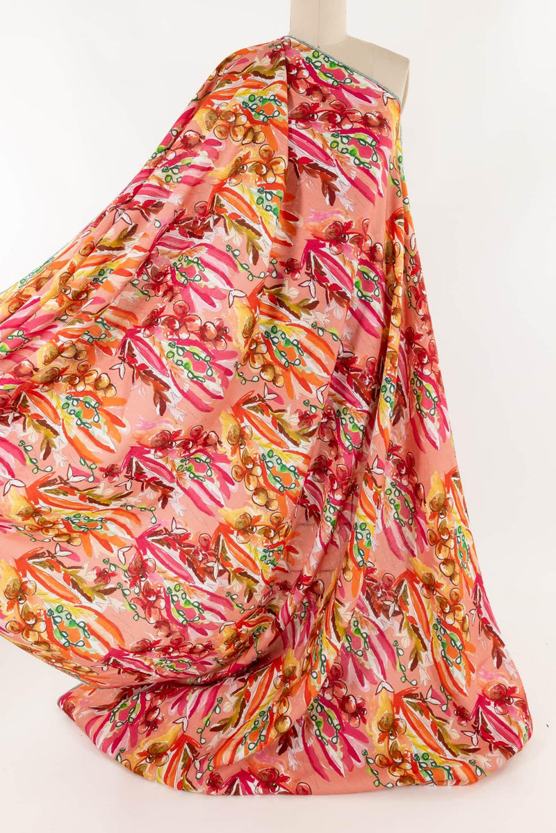 Pink Guava Linen Woven - Marcy Tilton Fabrics