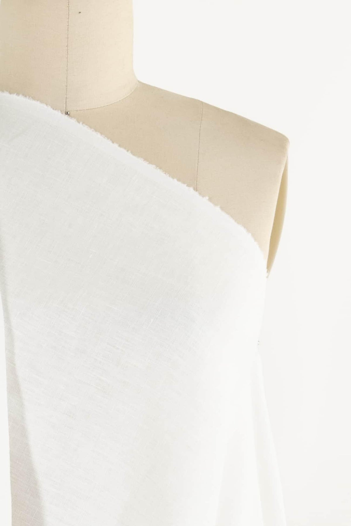 Porcelain White Linen Woven - Marcy Tilton Fabrics