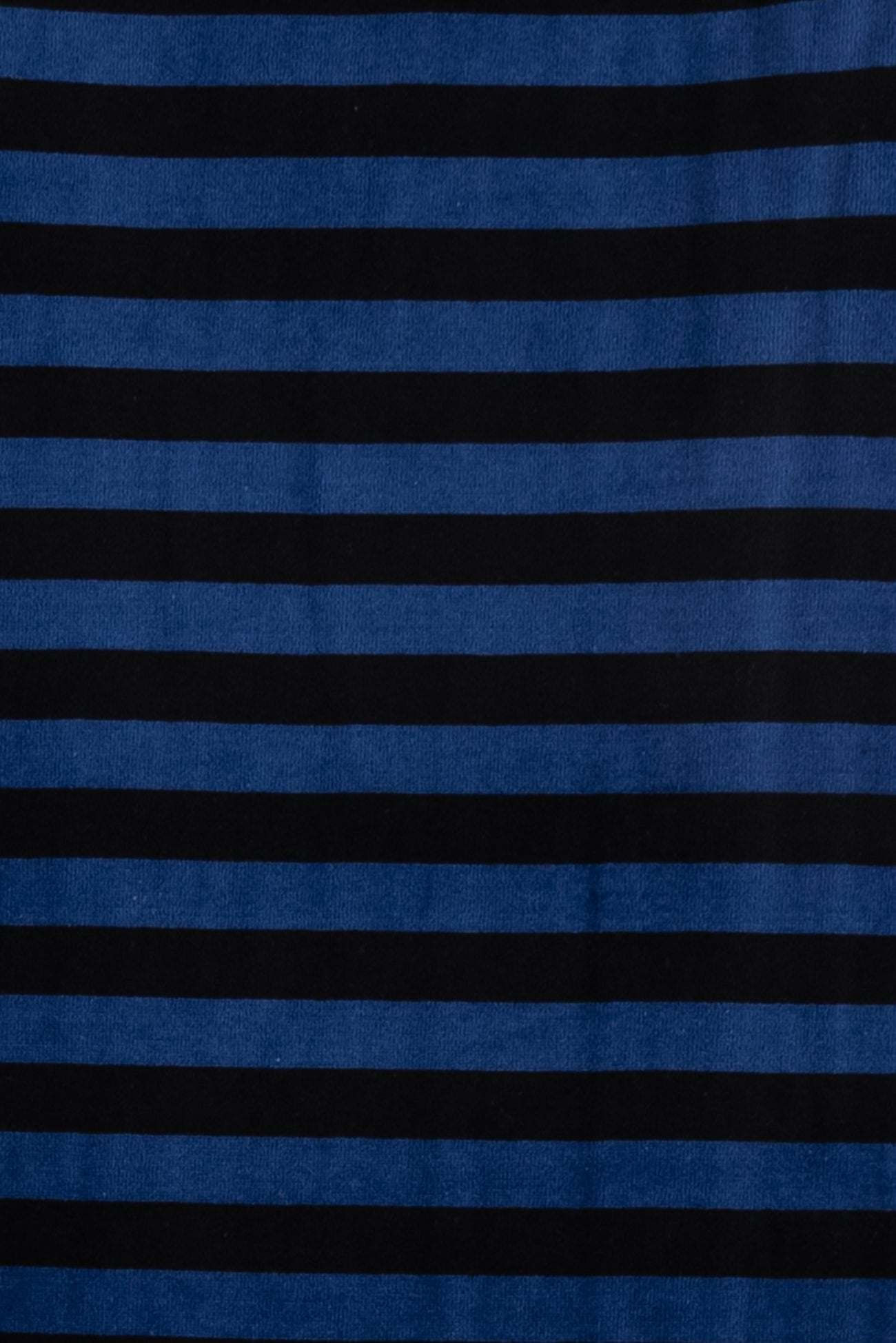 Portofino Blue Stripes Velour Knit
