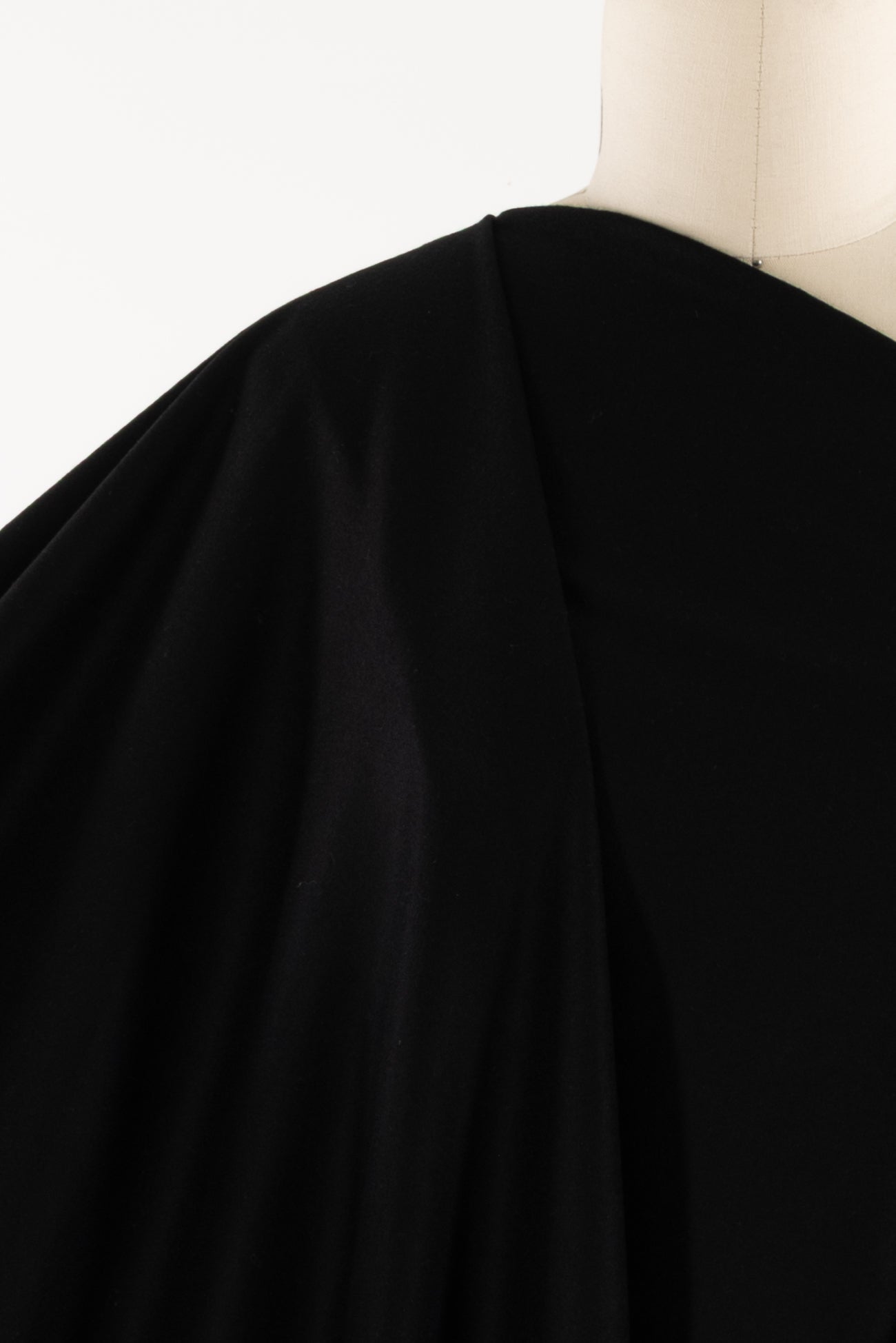 Posh Black Italian Cashmere Blend Woven