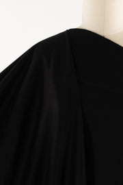 Posh Black Italian Cashmere Blend Woven