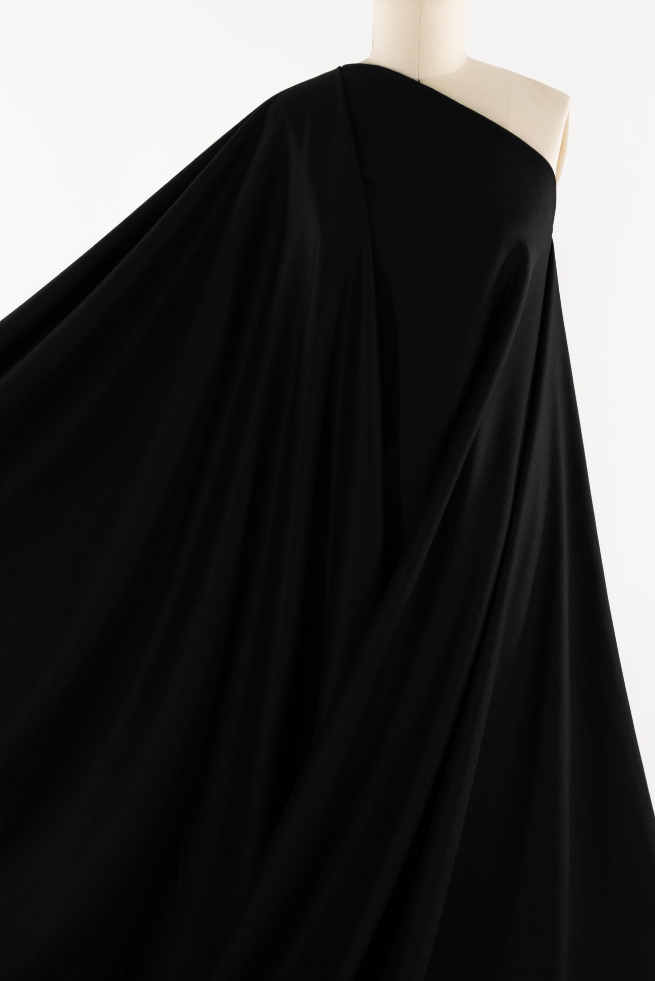 Posh Black Italian Cashmere Blend Woven