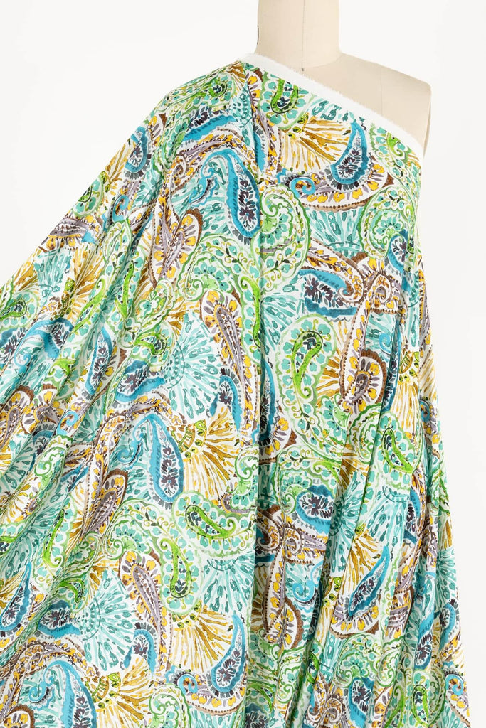Provence Paisley Italian Viscose Challis Woven - Marcy Tilton Fabrics