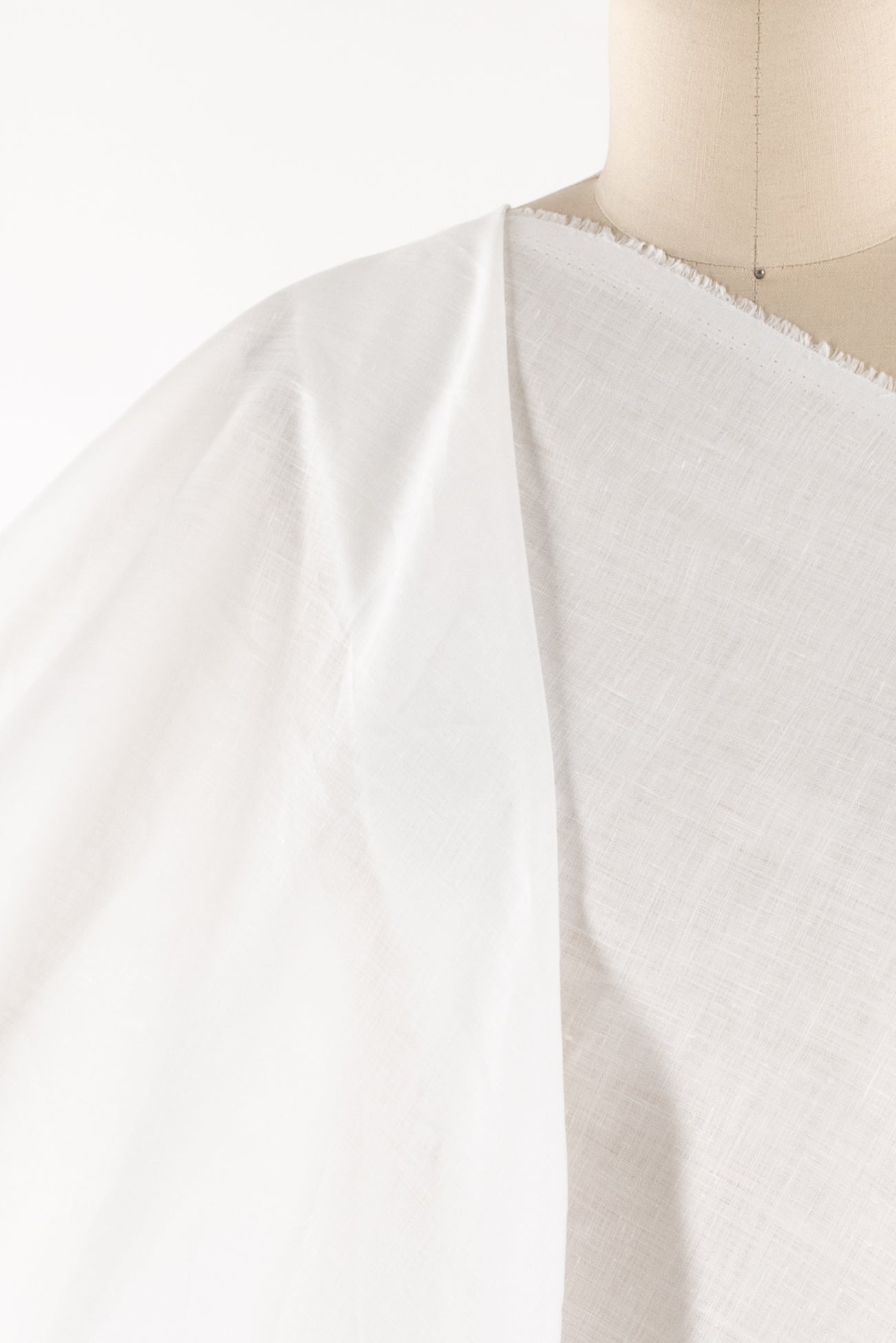 Pure White Hanky Linen Woven