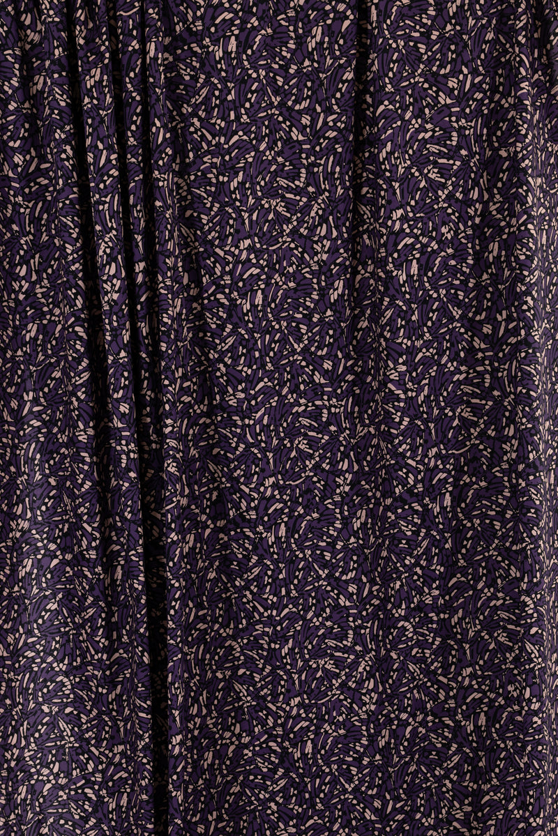 Purple Mosaica Italian Cotton Woven - ENDCUT