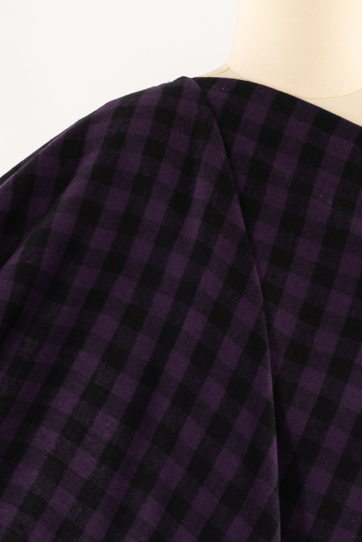 Purple Buffalo Check Cotton Flannel Woven