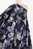 Purple Leaves Stretch Cotton Woven - Marcy Tilton Fabrics
