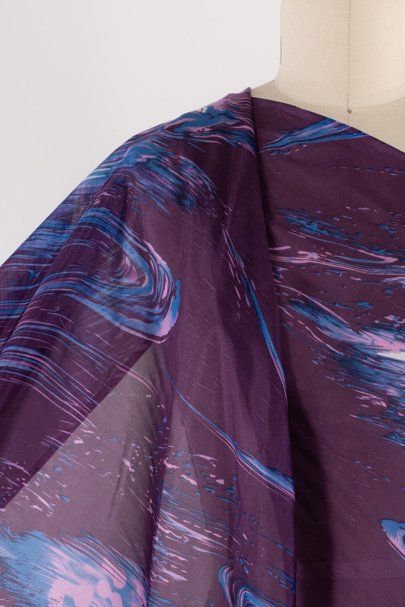 Purple Slipstream Silk Woven