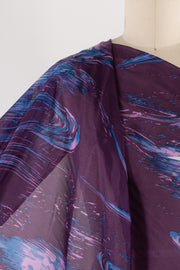 Purple Slipstream Silk Woven