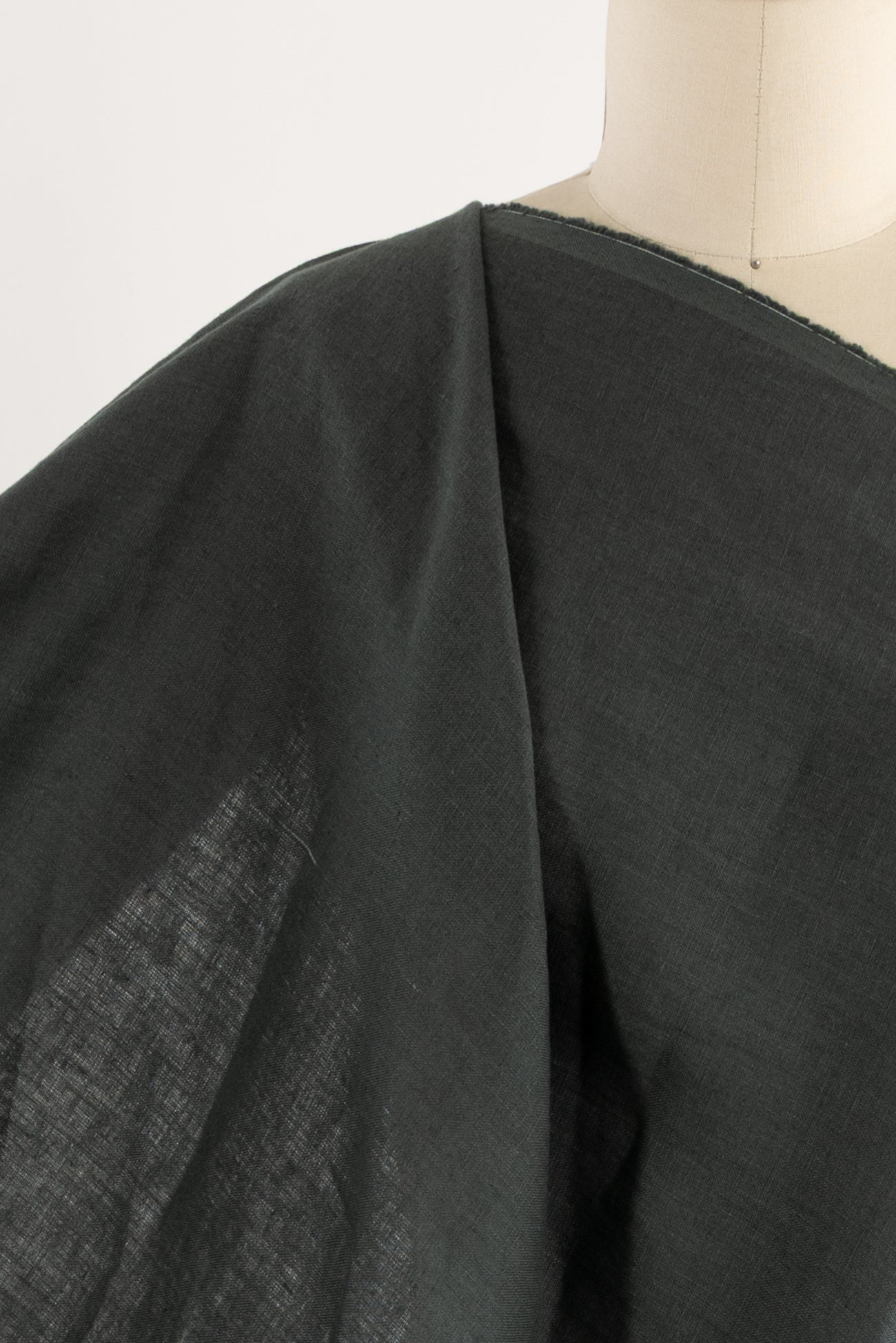 Quarry Green Linen Woven