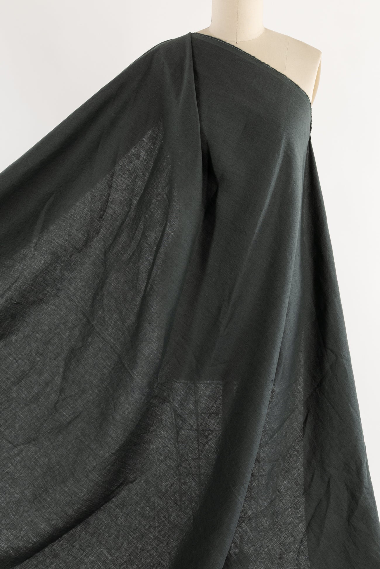 Quarry Green Linen Woven