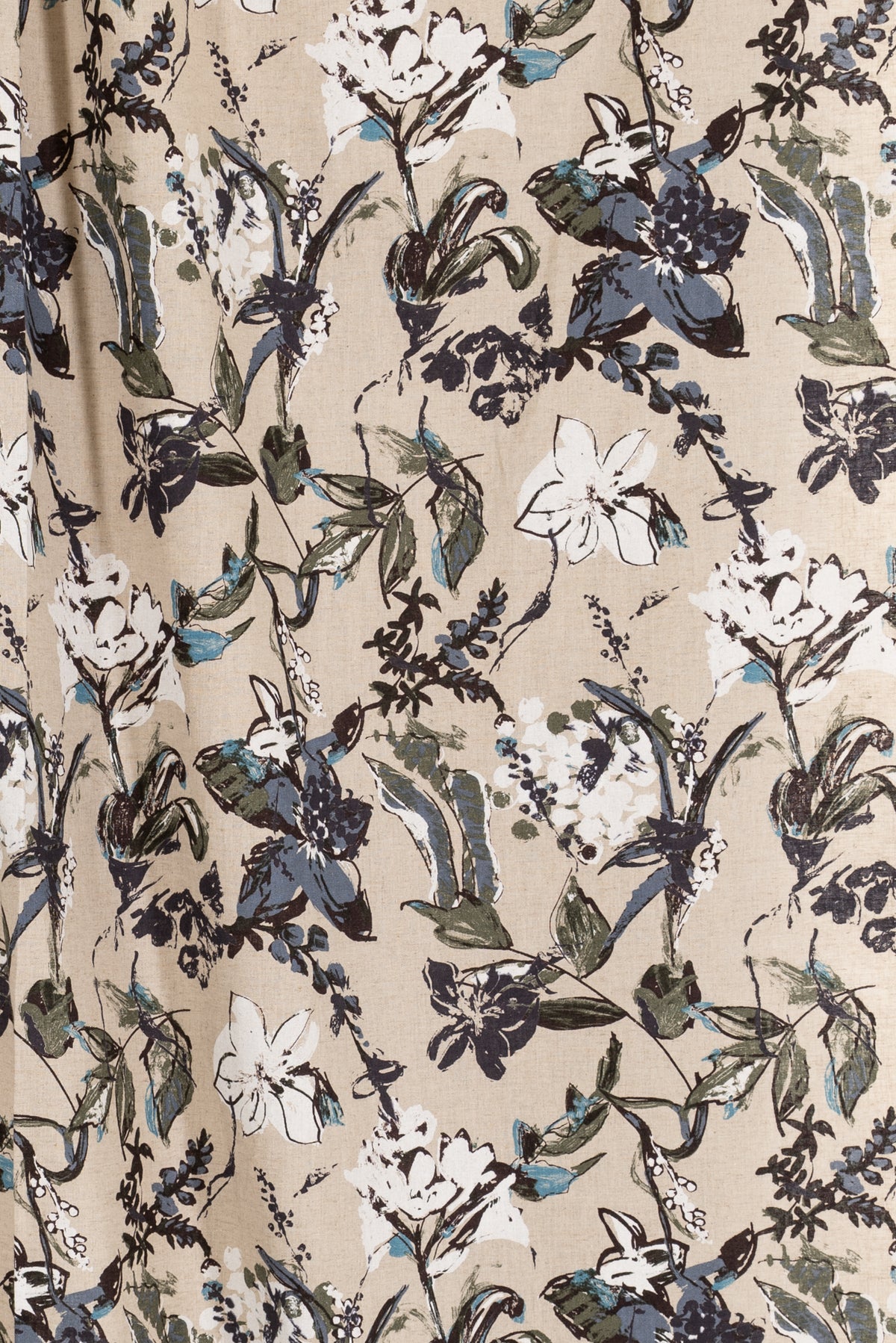 Quiet Blooms Japanese Linen/Cotton Woven