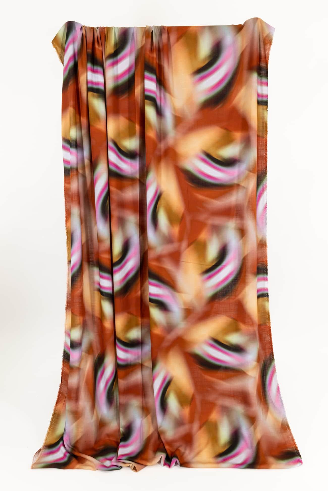 Rainbow Bridge Italian Viscose/Linen Woven - Marcy Tilton Fabrics