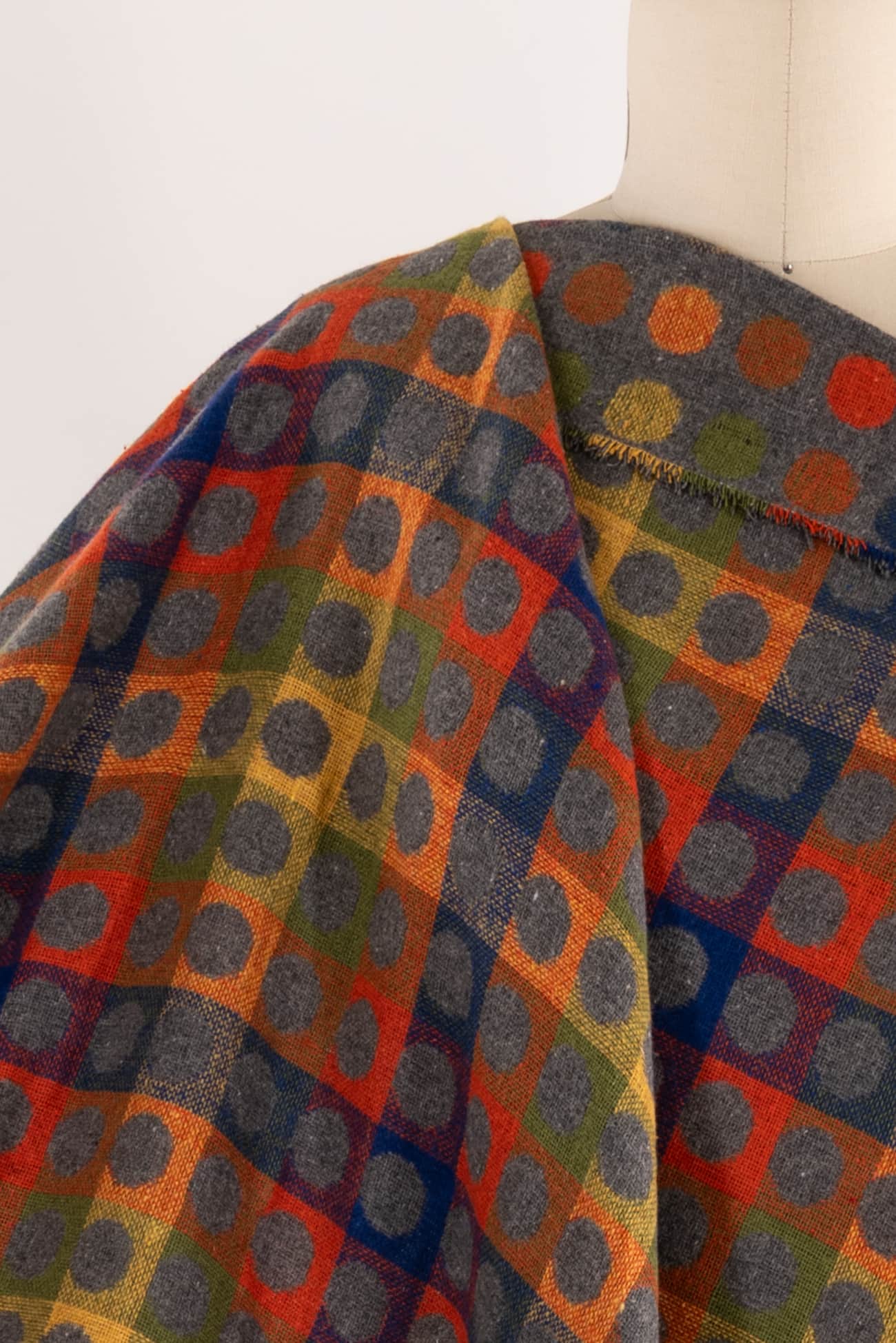 Rainbow Jacquard Checkers Woven