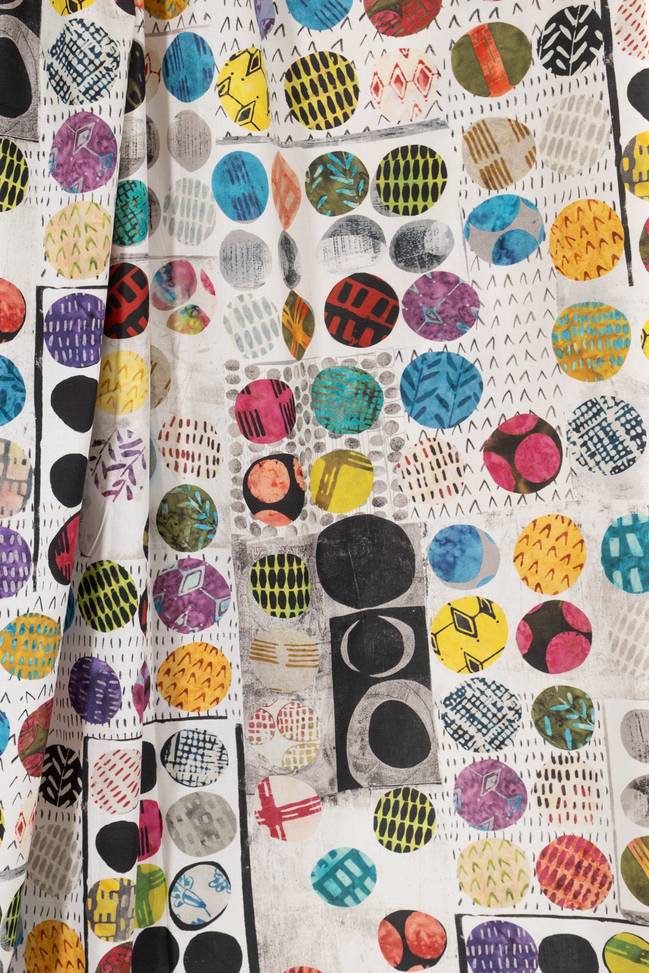 Rainbow Dots Cotton Woven