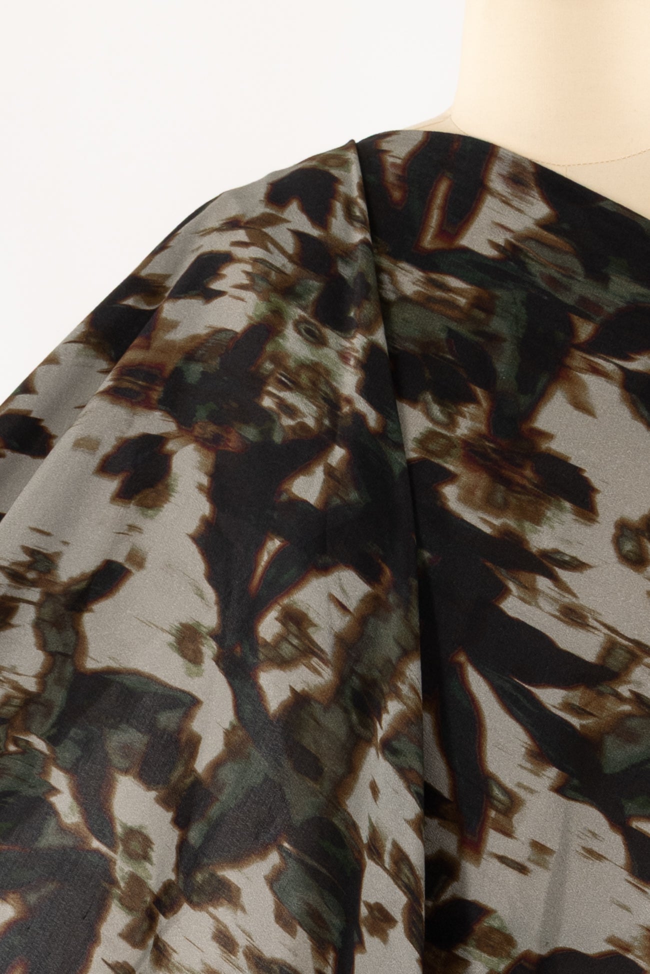 Rain Forest Italian Viscose Crepe Woven