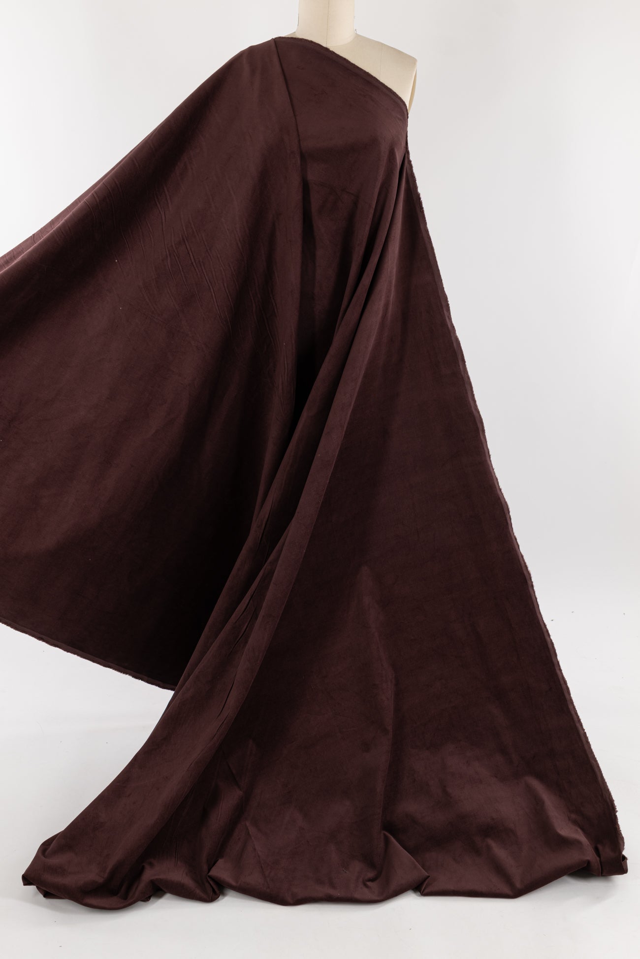 Raisin Micro-Wale Stretch Corduroy Woven