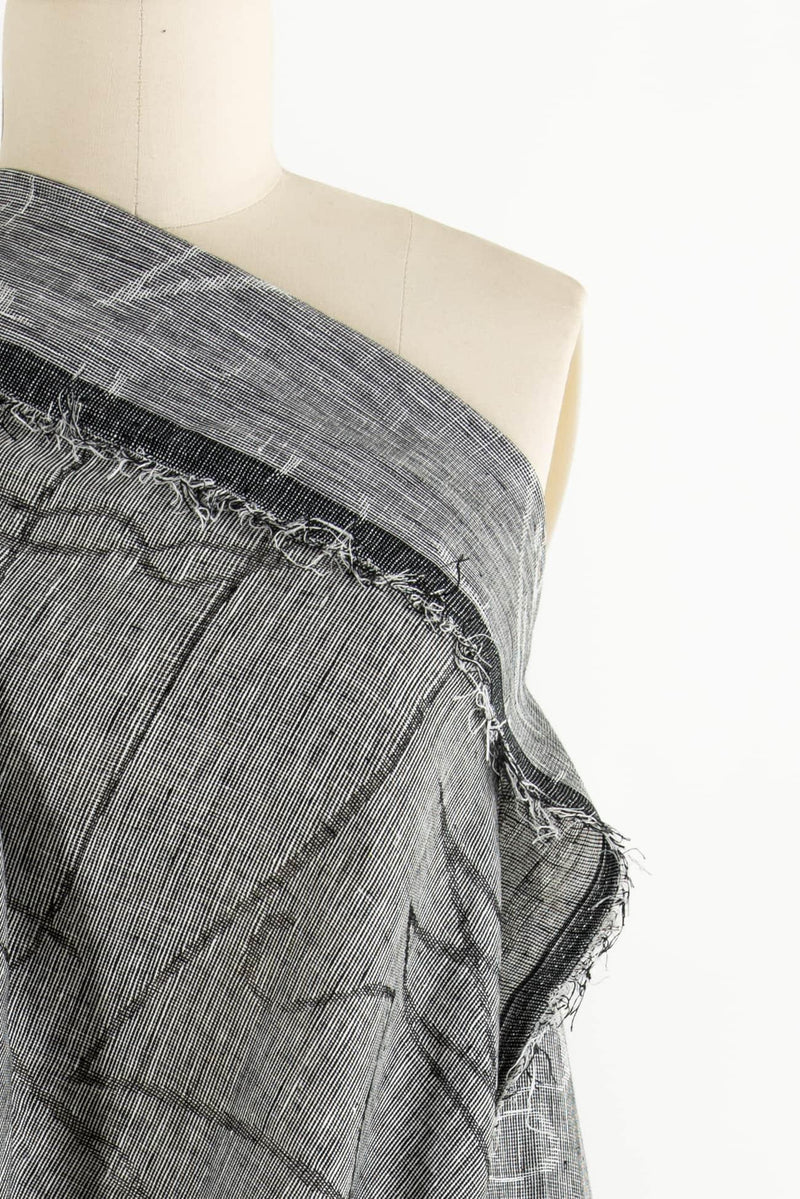 Random Pathways Linen Jacquard Woven - Marcy Tilton Fabrics