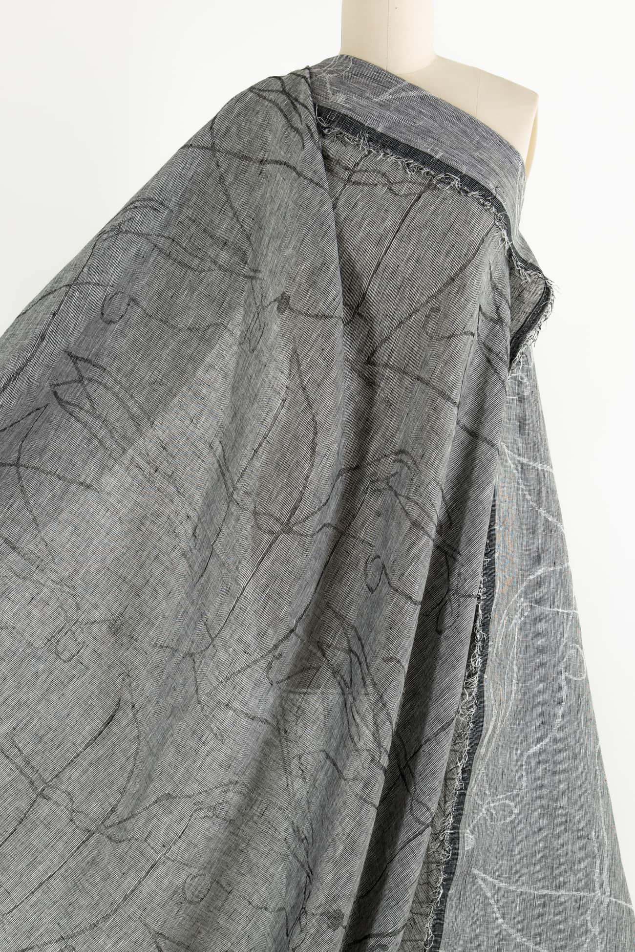 Random Pathways Linen Jacquard Woven - Marcy Tilton Fabrics