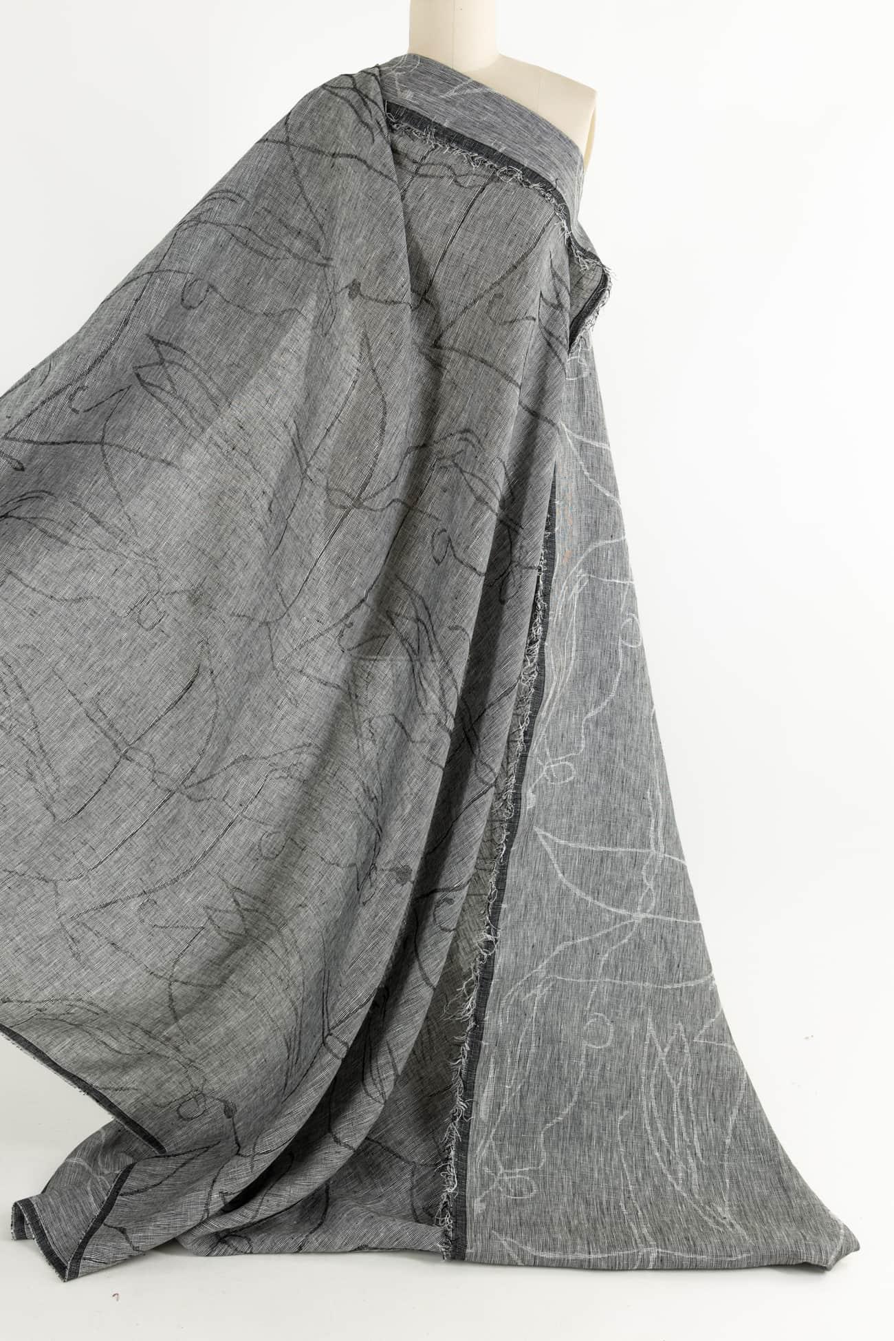 Random Pathways Linen Jacquard Woven - Marcy Tilton Fabrics