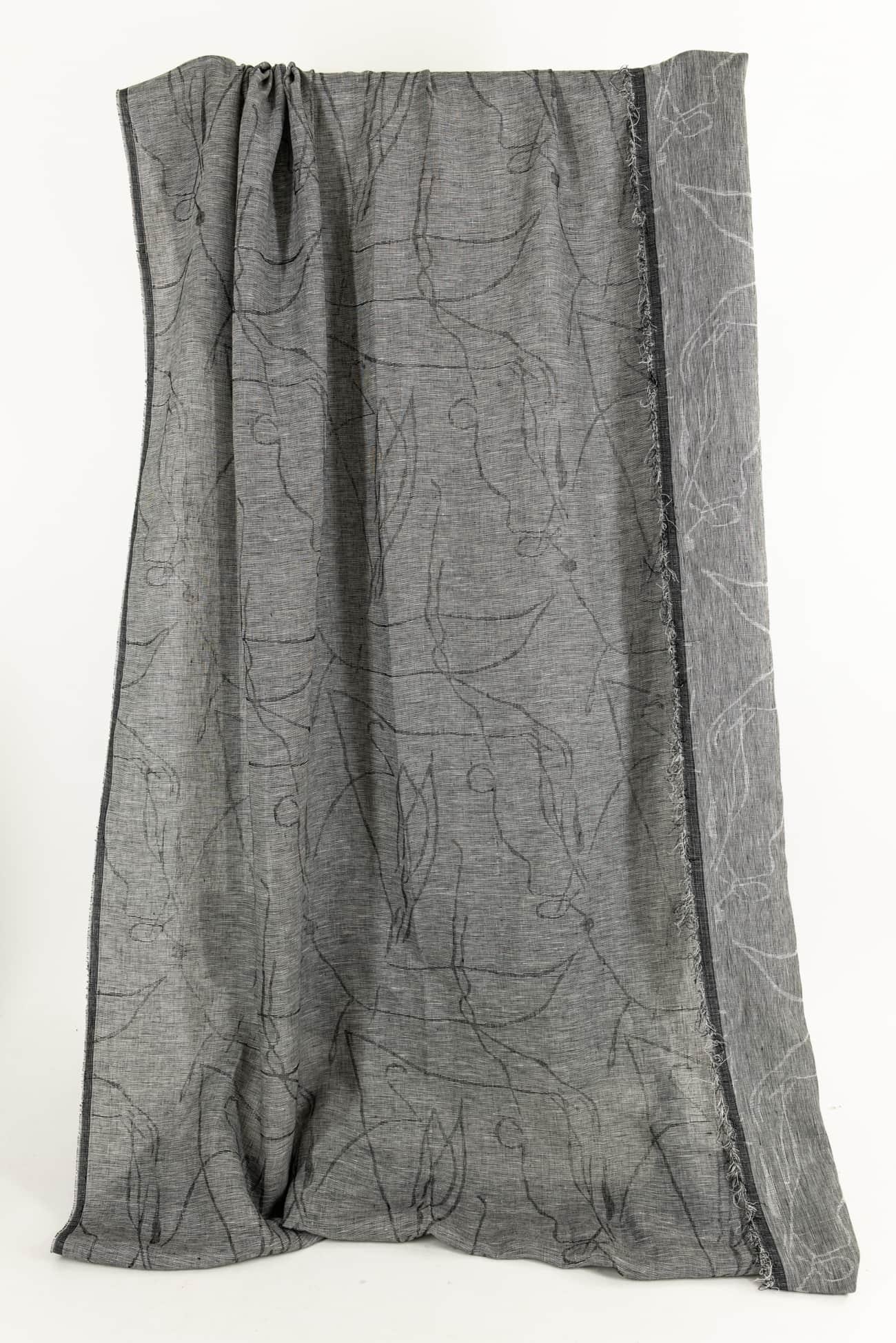 Random Pathways Linen Jacquard Woven - Marcy Tilton Fabrics