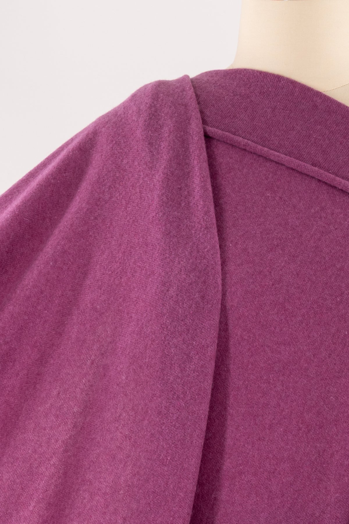 Raspberry Rose Italian Wool Sweater Knit