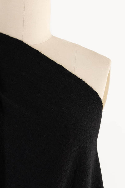 Raven Black Felted Wool Blend Knit - Marcy Tilton Fabrics