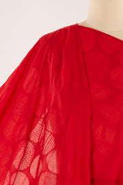 Red Balloon Plissé Burnout Woven