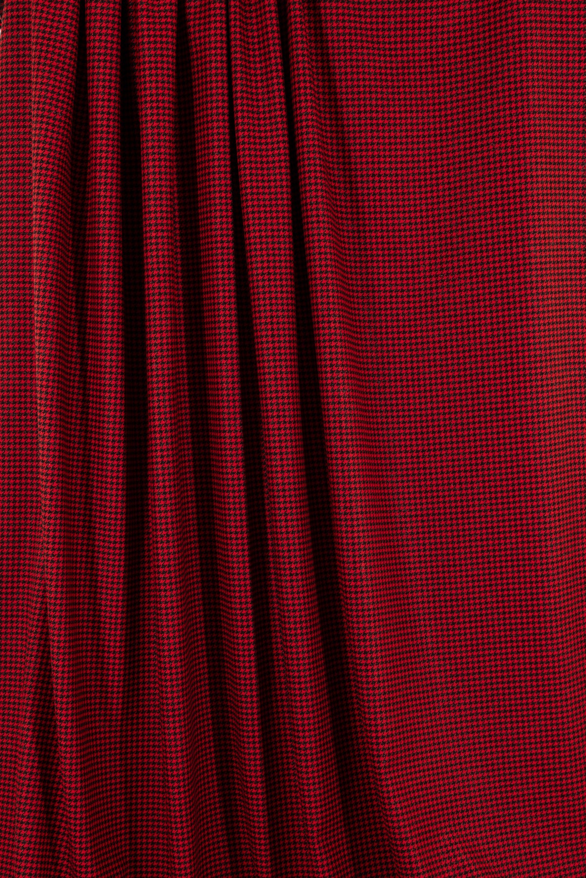 Red Houndstooth Italian Wool/Lurex Woven