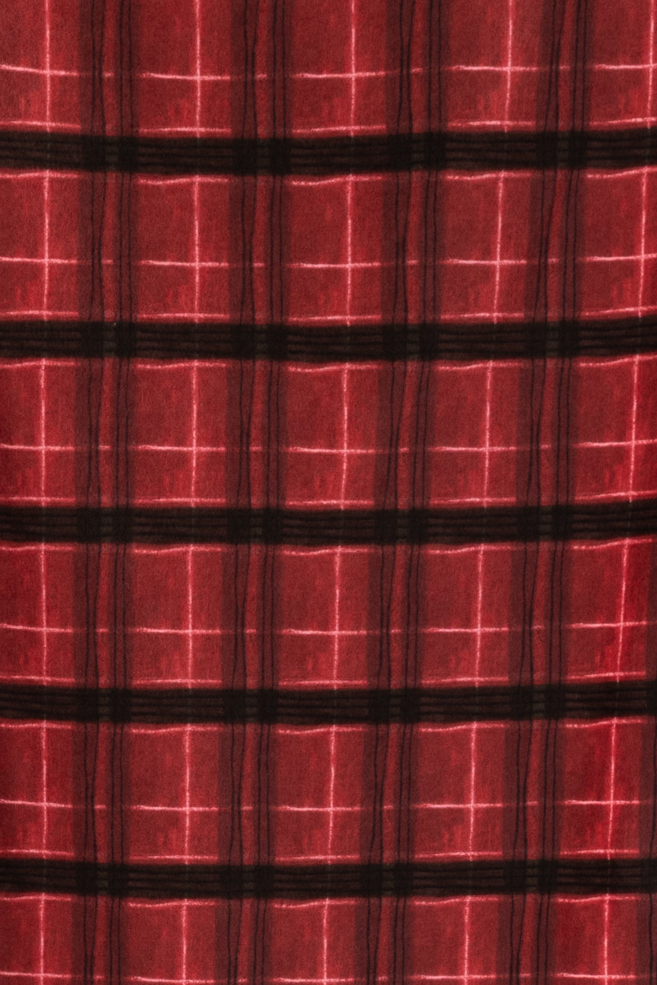 Rob Roy Red Plaid Cotton Flannel Woven