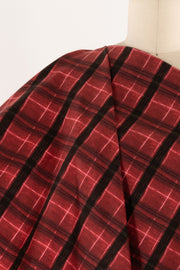 Rob Roy Red Plaid Cotton Flannel Woven