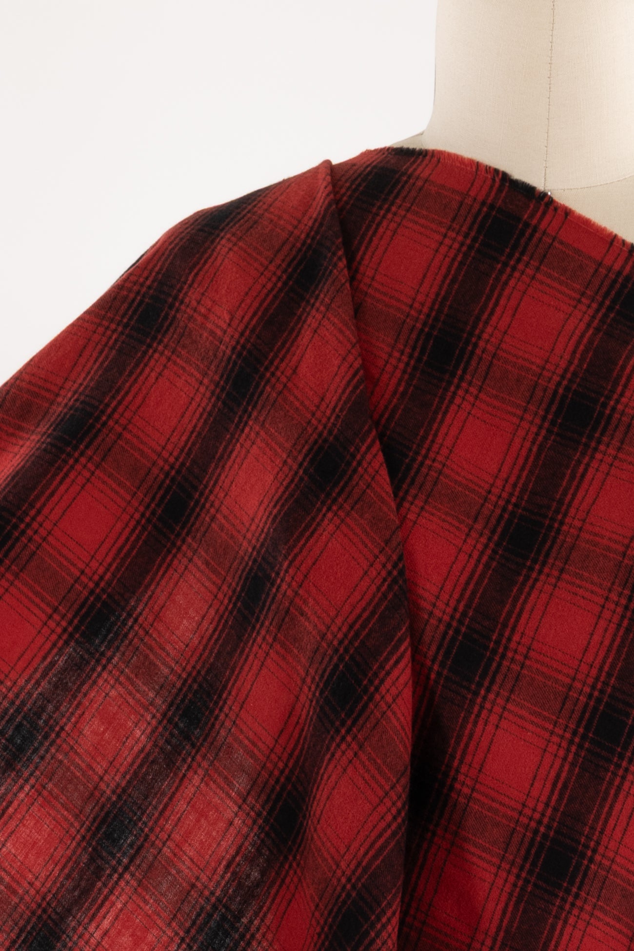Rogue Red Shadow Plaid Japanese Cotton Woven