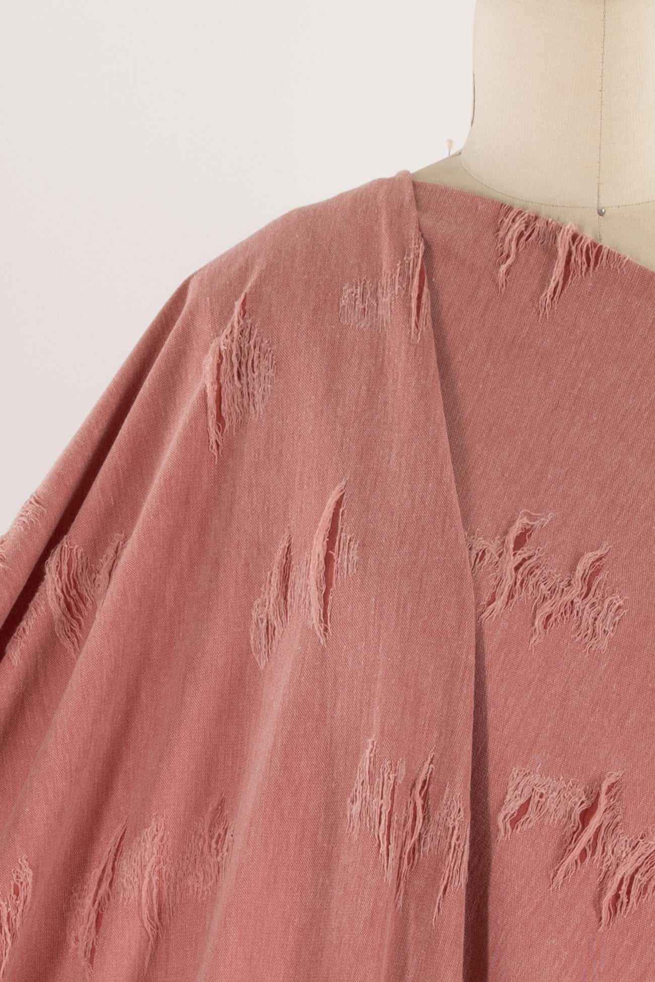 Rose Frayed Knit