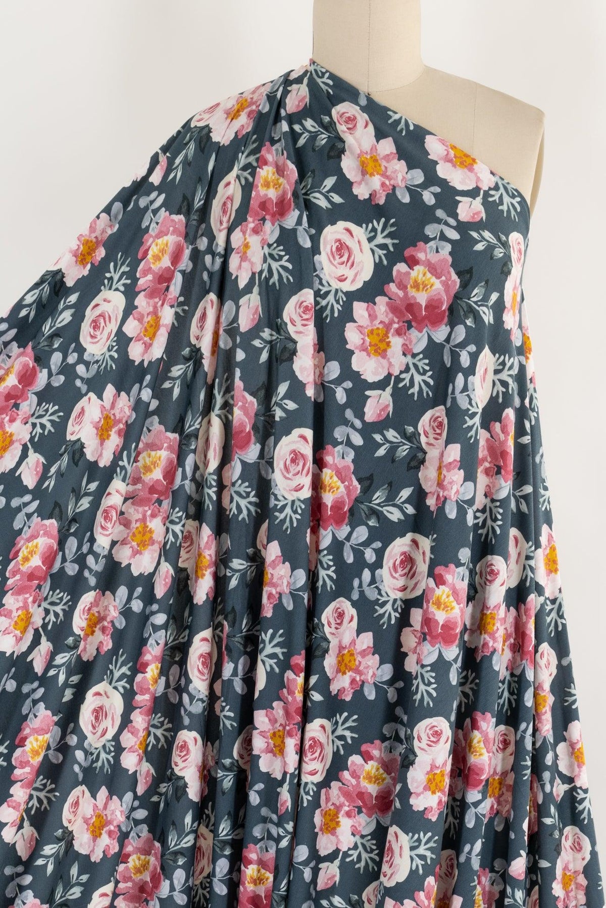 Rose Of Sharon Rayon Knit - Marcy Tilton Fabrics