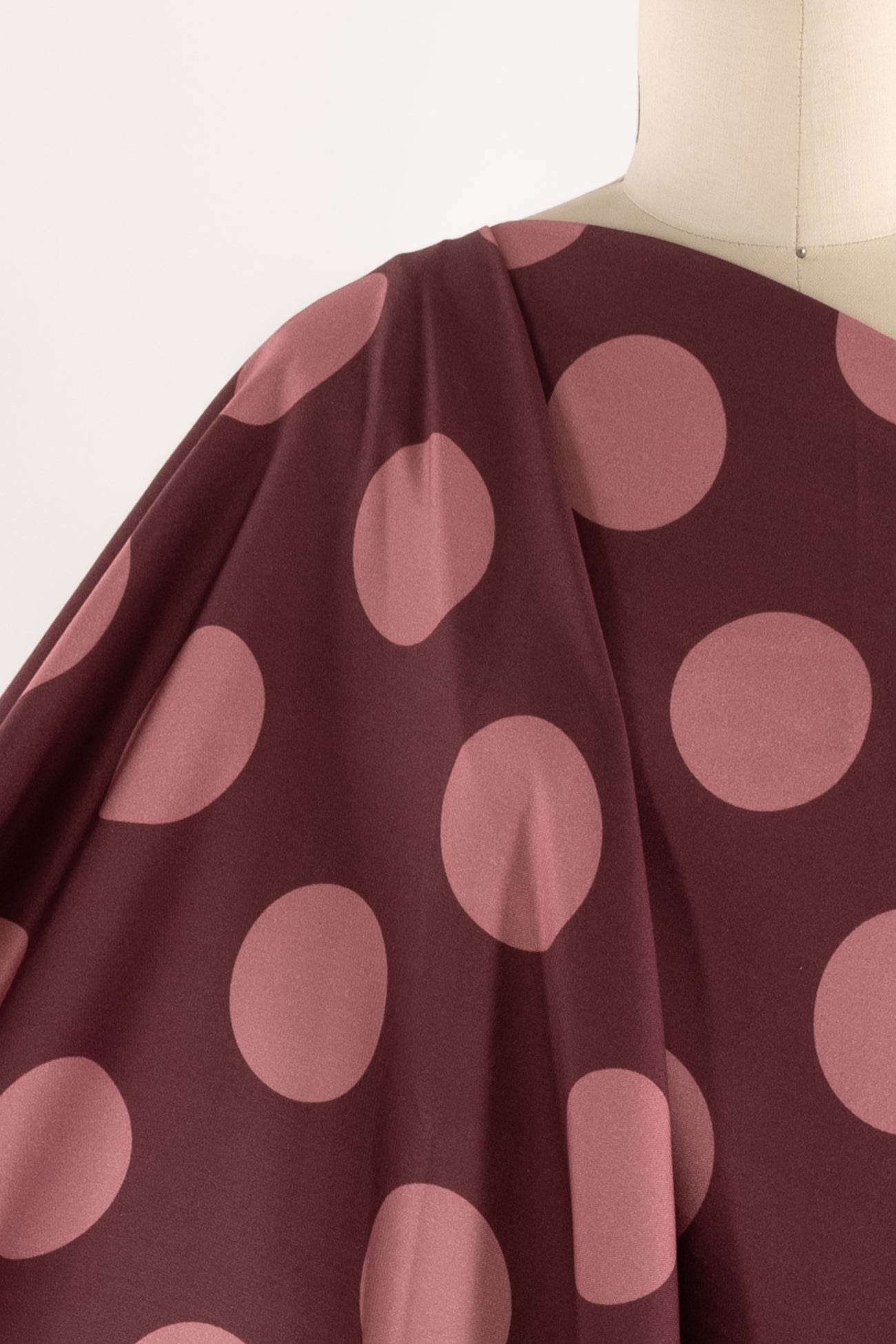 Rosewood Dots Danish Viscose Woven