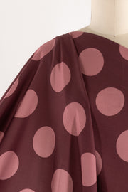 Rosewood Dots Danish Viscose Woven