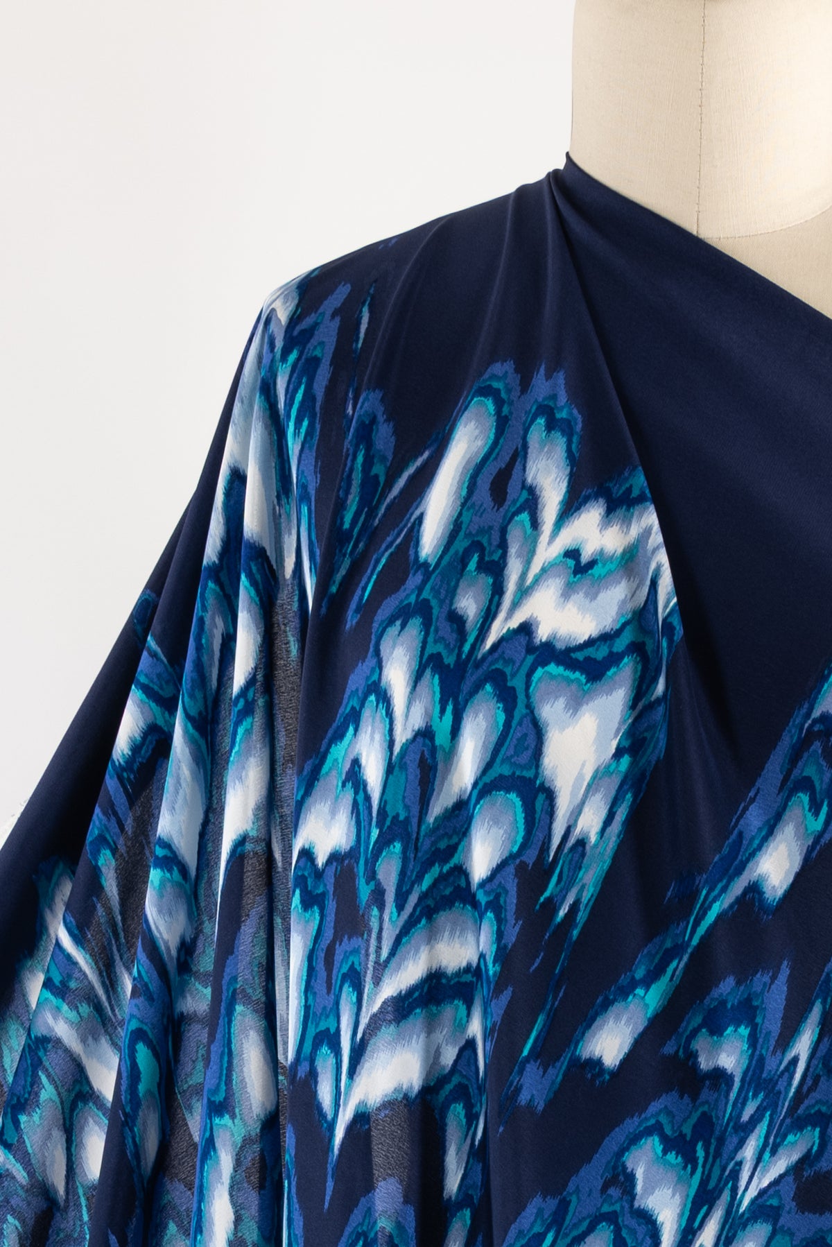 Sacre Bleu Silk Crepe De Chine Woven