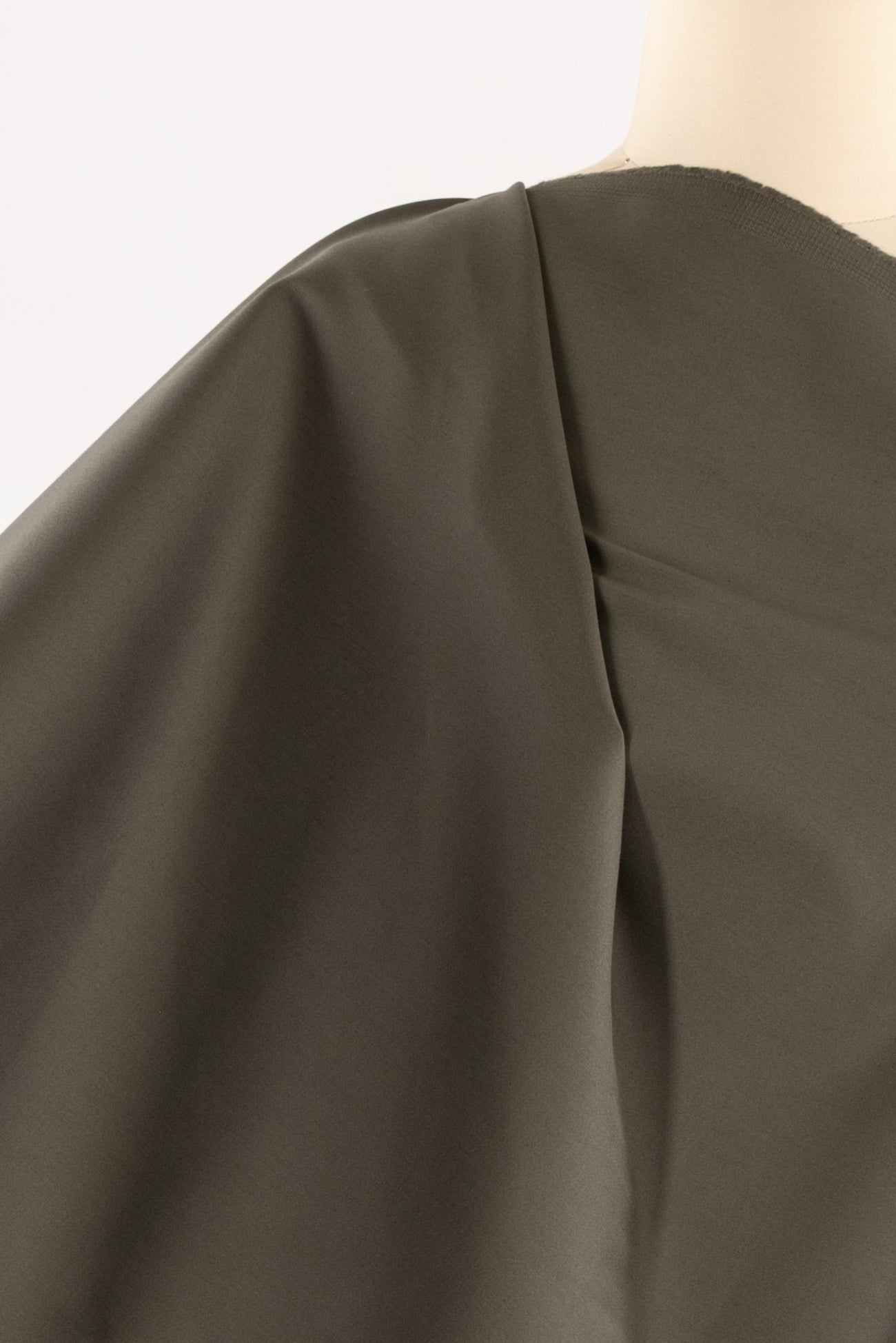 Thyme Green Cotton Stretch Woven