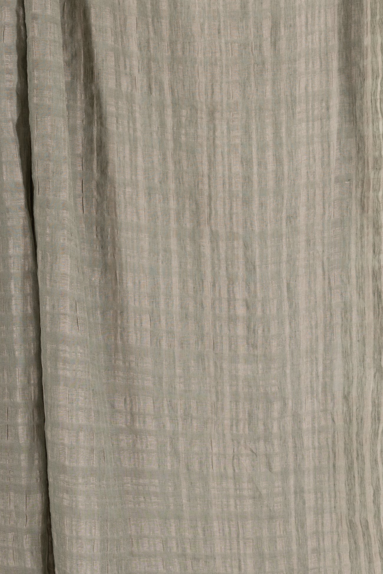 Sage Mist Linen Plissé Woven